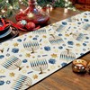 GAGEC Happy Hanukkah Table Runner Chanukah Menorah Decorations Jewish Traditional