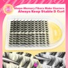 JIMIRE Lash Clusters Kit Wispy Lash Extension Kit 10-16MM Manga