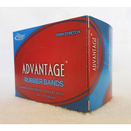 Alliance Rubber 26129 Advantage Rubber Bands Size #12, 1/4 lb Box Contains Approx. 625 Bands (1 3/4" x 1/16", Natural Crepe)