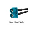 Vecys Dual Fakra Z Cable Dual Fakra Z Male to
