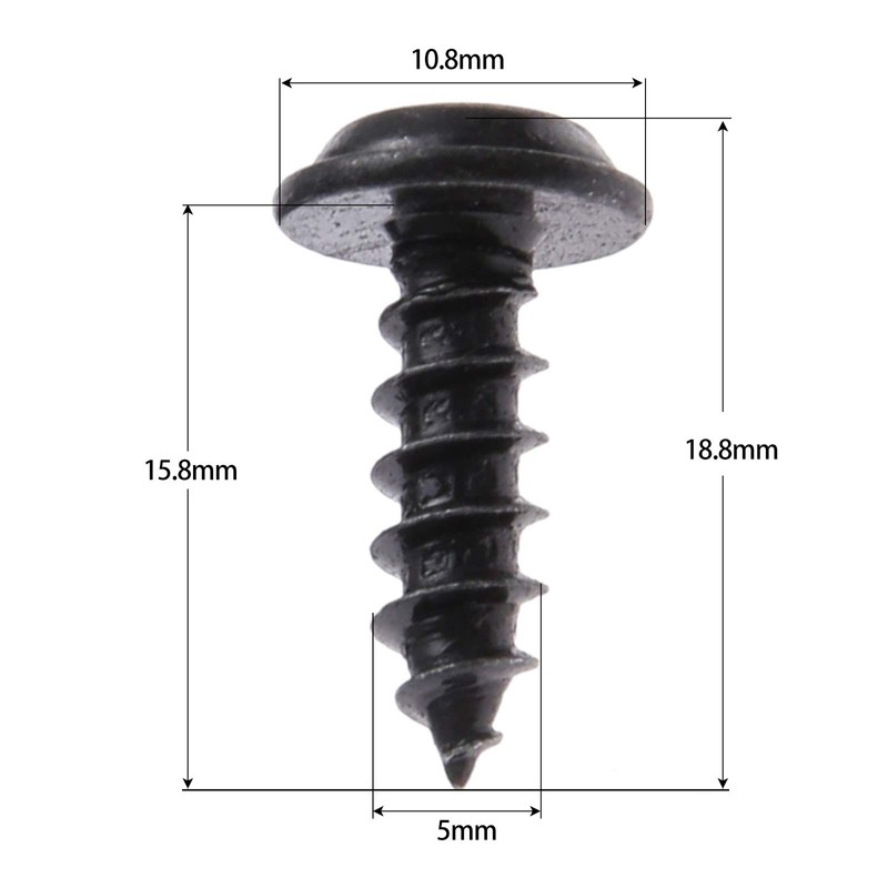Self Tapping Screws, Tapping Screws, M5 x 0.6 inches (15.8
