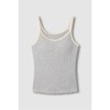 JAJU [JAJU] Women's Cotton Rayon Stretch Bra Camisole_Melange Oatmeal