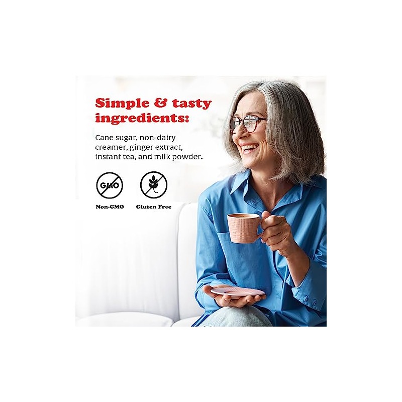 Pocas Ginger Latte Instant Tea - Creamy & Delicious Blend