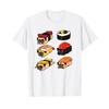 Funny Sushi Pug Japanese Sushi Pug Food Lover T-Shirt