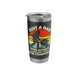 Funny Compost Sunset Design for Gardening Dads Stainless Steel Insulated Tumbler