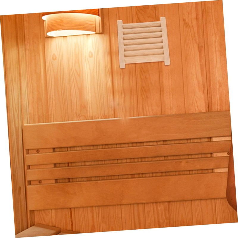 ORFOFE Sauna Ventilation Louver Panel Wooden Air Vent for Steam