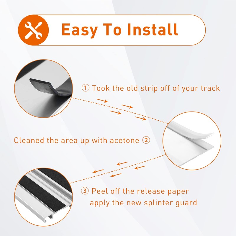 Splinter Guard Strip 194419-4 Guide Rails Splinter Guard Tape Replacement
