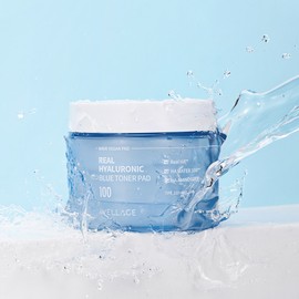 Wellage Real Hyaluronic Blue Toner Pads 70 sheets 210ml / Hyalsu / Quick dry pad / 웰라쥬 리얼 히알루로닉 블루 토너 패드 70매 210ml / 히알수 / 속건조패드