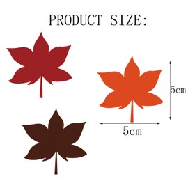 500 Pcs Fall Maple Leaf Stickers 6 Colors Thanksgiving Maple Leaves Stickers for Holiday Thanksgiving Party Window Door Home Decor