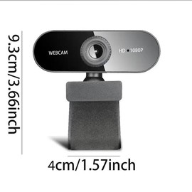 1920*1080P Full HD Computer Webcam, USB Interface 200W Pixel Computer Camera, HD Live Webcam for Home Office Use, Streaming Equipment, Peripherals & Accessories