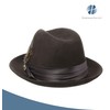 STACY ADAMS Men's Crushable Wool Felt Snap Brim Fedora Hat