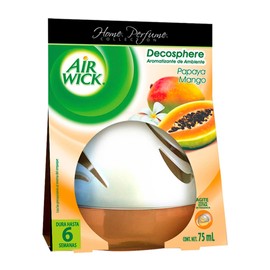Air Wick Decosphere - Aromatizante de Ambiente, Papaya y Mango, 75 ml