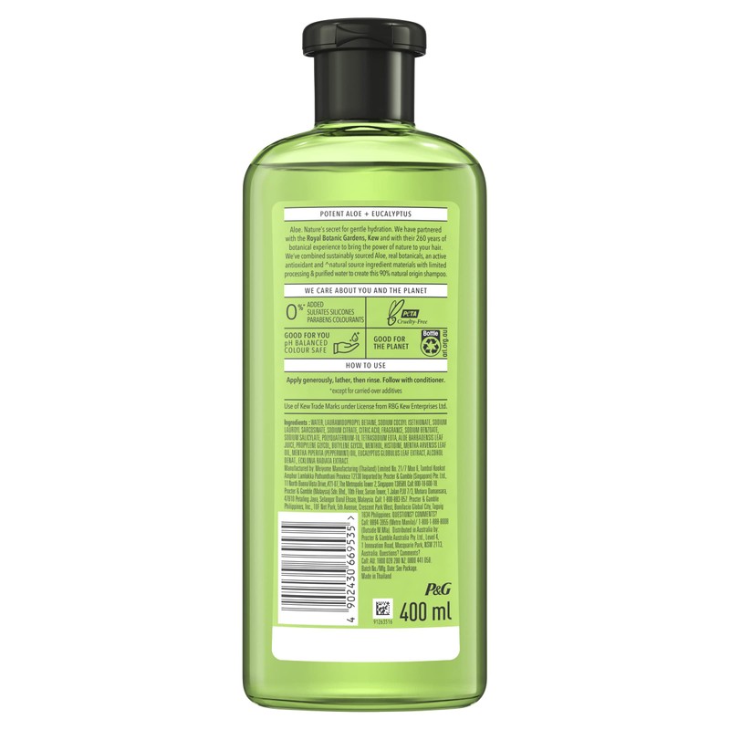 Herbal Essences Sulphate-Free Potent Aloe + Eucalyptus Cleansing Shampoo for