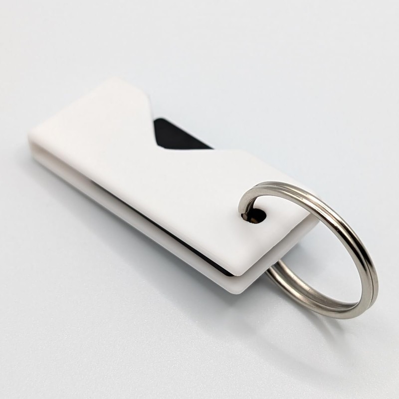 Printbtw Protective Case for Yubikey 5 NFC (USB-A) Scratch-Resistant (White)