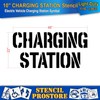 Pavement Stencils - 10 in - Charging Station Stencil -