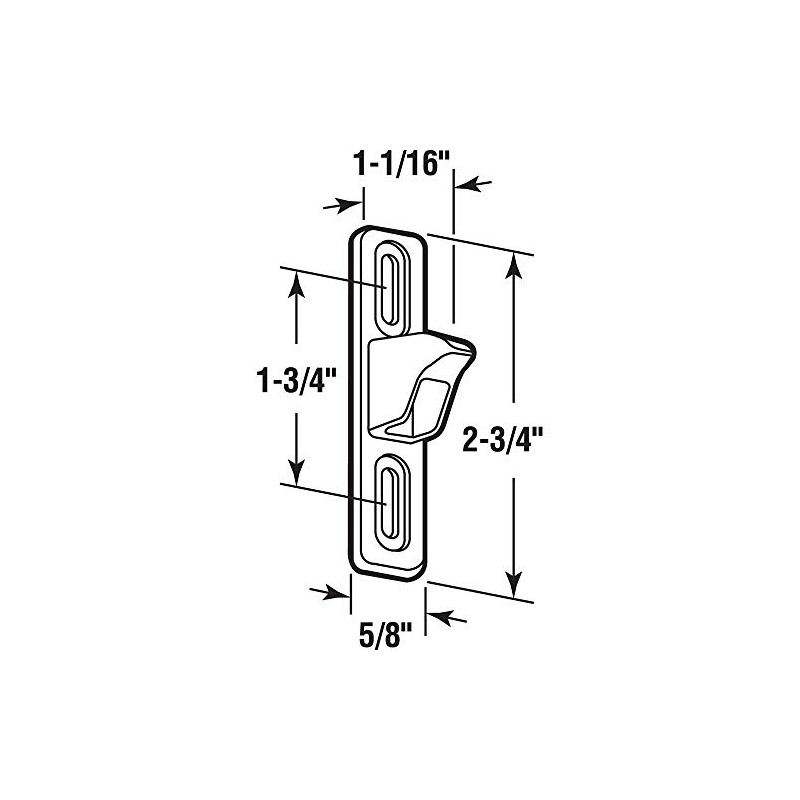 Prime-Line E 2082 Chrome Plated Diecast, with 1/2 In. Projection