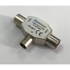 electrosmart TV Aerial Coax Splitter 1 Male to 2 Female
