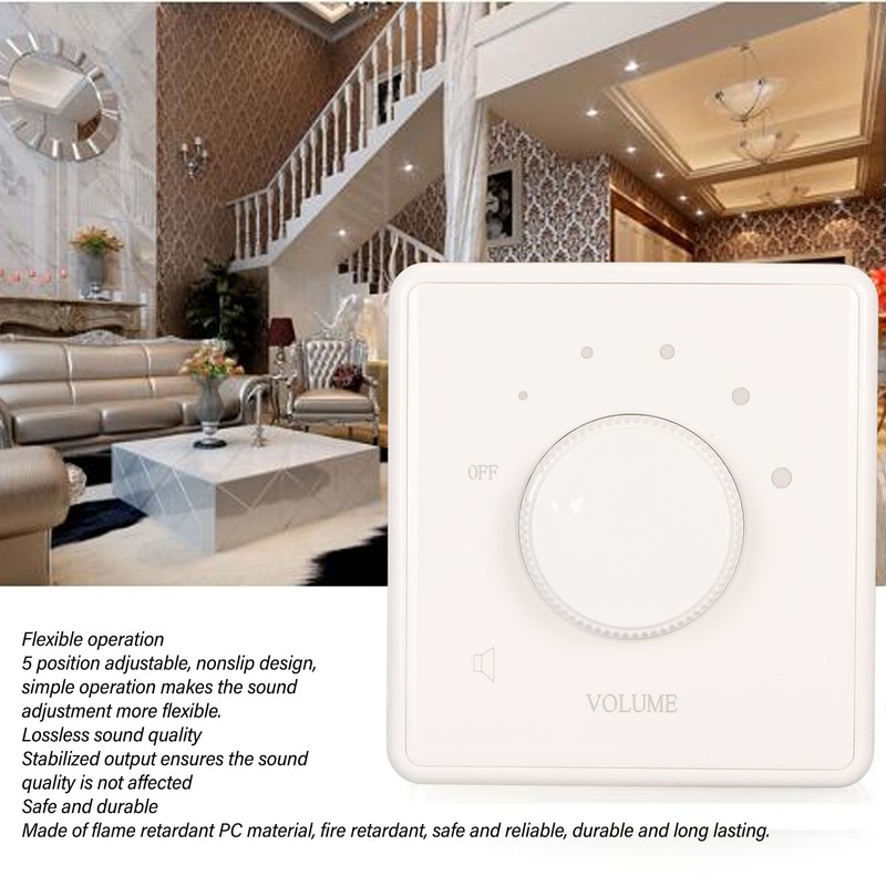 Wall Mount Volume Control Knob 10W Volume Control Wall Plate