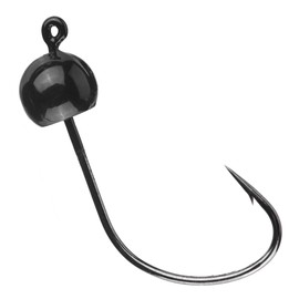 Reaction Tackle Tungsten Wacky Jig Heads - 5-Pack for Bass Fishing Jigs, Weedless Option Wacky Worm Hook - Finesse Jig for Soft Plastics and Wacky Worms - 1/8 - Black