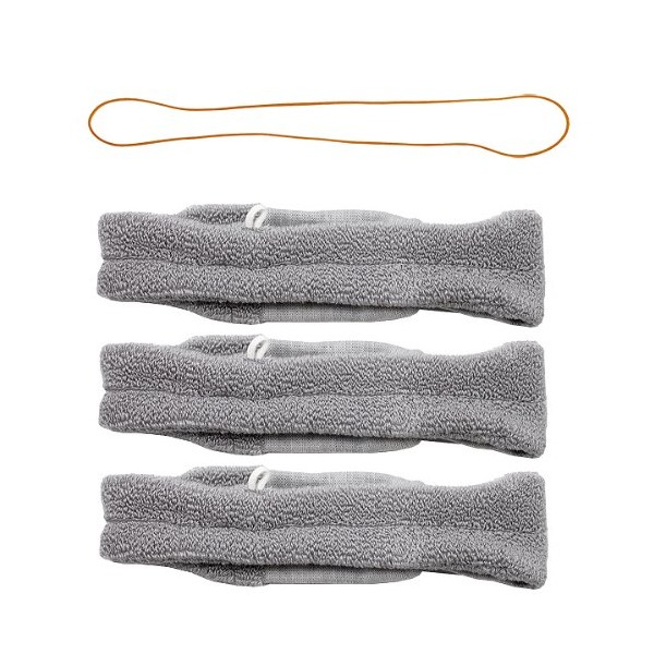 Laurel Flora Feel Good Turban, 3-Pack, Gray