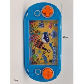 Travel Water Game Handheld Miniture Water Toss Ring Aqua Ring Game Ideal Road Trip Entertainment Great For Stress & Anxiety Relief Easy to Store Away (ONE RANDOM COLOUR GAME)