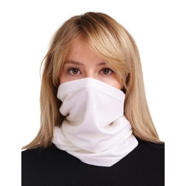 Merino.tech Merino Wool Ski Neck Gaiter - Face Mask Neck Warmer for Men & Women (Raw Wool)