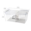 Gzsekken Plastic Bread Container,Bread Bins for Kitchen Airtight Bread Box