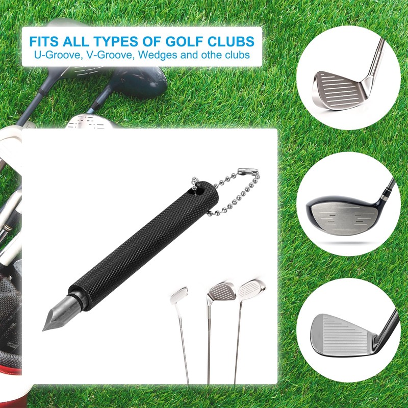PATIKIL Golf Club Groove Sharpener Golf Club Sharpener Re-Grooving Tool