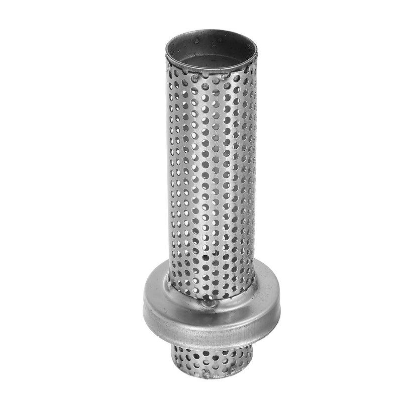 X AUTOHAUX Motorcycle Exhaust Silencer Exhaust Pipe Silver Tone 150mm