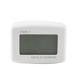 4 Pcs AC 80-300V LCD Digital Voltmeter Plug in Volt Meter Flat US Plug Voltage Test Monitor AC 110V 220V Voltage Meter for Household Plug into Outlet to Measure Voltage