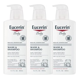 Champú Y Gel De Baño Eucerin Para Bebés, 13.5 Onzas Líquidas