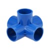 sourcing map 5-Way Elbow PVC Pipe Fitting Furniture Grade 32mm