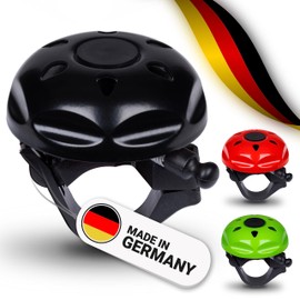 TRAILWOLF Bicycle Bell Loud – Black – Bicycle Bell Mountain Bike, Road Bike Bell, MTB Bell, Bicycle Bell, Bicycle Bell, Bike Bell, Made in Germany