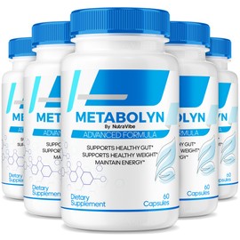(5 Pack) Metabolyn Capsules – Daily Support for Body Goals, Natural Energy & Active Lifestyle | Plant-Based Formula for Fitness, Balance & Lifestyle Support in 2 Easy-to-Take Pills (300 Capsules)