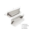 ZAUYX 10 Pack 2-1/2 Inch Center to Center Brushed Nickel