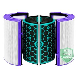 TP04 Replacement Filter for Dyson HP04 TP04 DP04 TP05 DP05 Air Puri-fi-er, 2 Stage 360° Pure Cool Fan Combi Glass HEPA Filter & Activated Carbon Filter (Not for HP07 TP01 TP02 TP07 HP09), 1 Pack