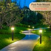 XANGQAN Dusk to Dawn Outdoor Post Lights Light Hardwired 120V