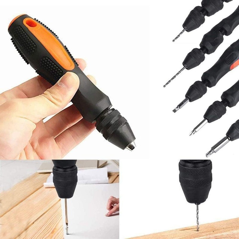 KEWAYO Pin Vise Hand Drill Bits, Precision Hand Drill Bits