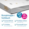 itenga Sichtbuchmappe für Rezepte - Rezeptmappe Rezeptordner mit Motiv A4