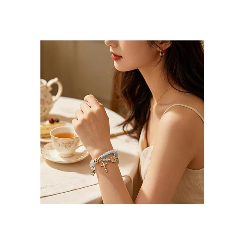 Toar Xdhc Grace & Faith Rosary Bracelet for women Beads
