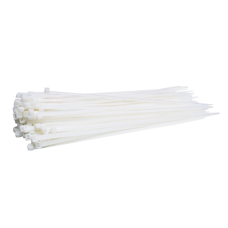 Cable Ties Assortment White 100 x 2.5 mm 200 x