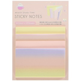 Sunstar Stationery S2834669 Sticky Notes Miori Study Time A Pattern