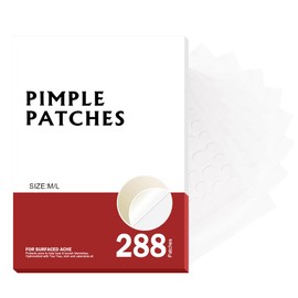 Pimple Patches for Face Pack of 288 Counts Hydrocolloid Acne Patch 2 Size (9mm 12mm) Zit Patches for Covering Zits and Blemishes Zits Absorbing Patch for Face and Skin