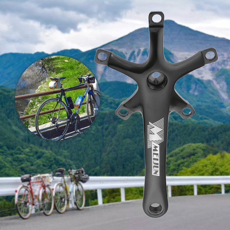 Bicycle Crank Arm Set BCD130mm Crank Single 170mm Crankset Bicycle