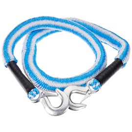 D&W Stretch Tow Rope 4 m 2500 kg, Blue/White