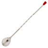 Winco 11-inch Bar Mixing Spoon Stainless Steel With Removable Red