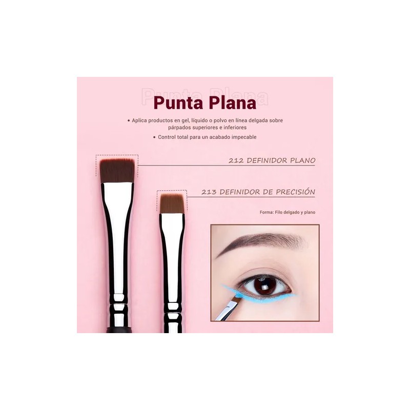 Jessup Kit 11pcs De Brochas Delineadores De Ojos,t324