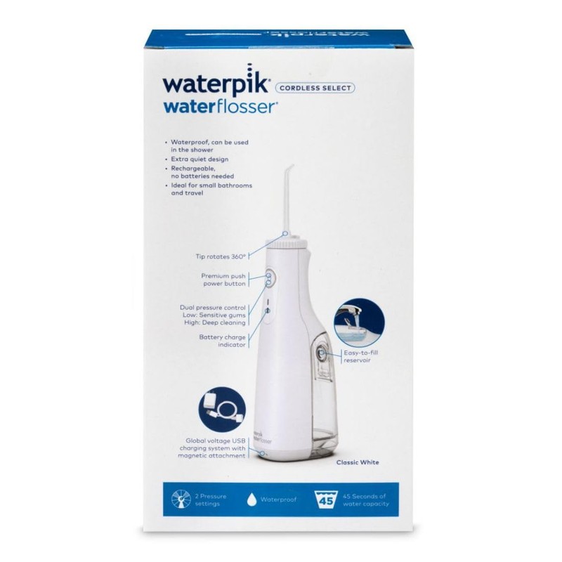 Waterpik Cordless Select Water Flosser, White