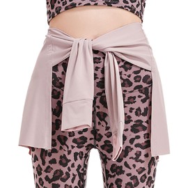 CARPESUN Yoga Tennis Tie Up Skirts for Women Cover Up Athletic Workout Running Wrap Skirts Pink