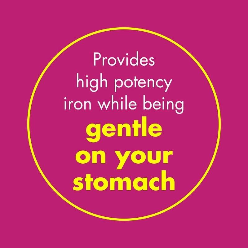 Fe 45mg Iron Supplement for Iron Deficiency, Slow Release, High